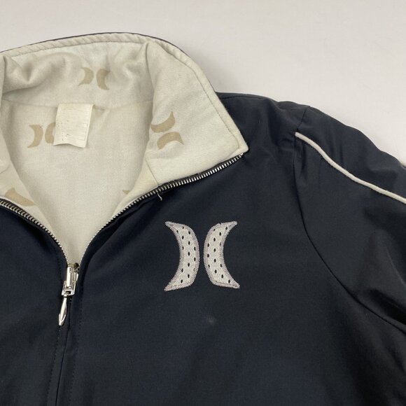 Hurley Reversible Jacket Women’s S Polyester Shell/Knit Logo All Over Print - Picture 8 of 9